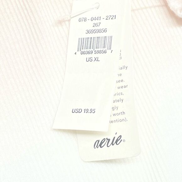 Aerie No BS Dip Dyed Ombre Tan and White Ribbed Tank - Picture 6 of 9